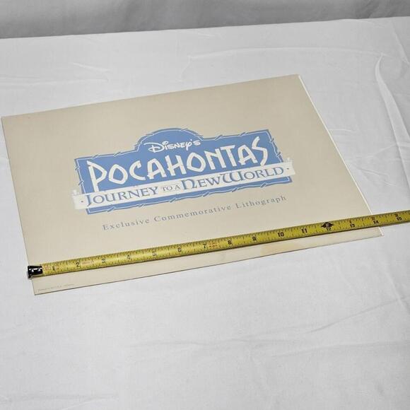 Vintage Disney Pocahontas Journey to a New World Special Edition Lithograph - Picture 7 of 7